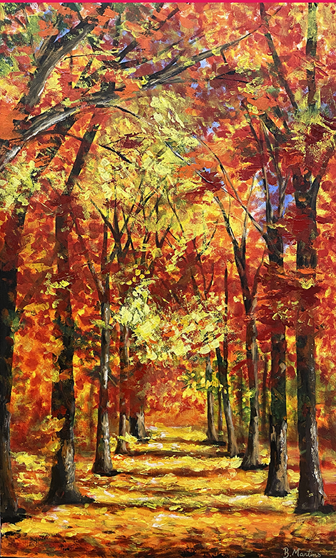 Paisagem outono - 100 x 60 - Mista - 2021